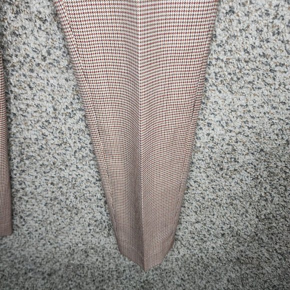 Lafayette 148 Manhattan Pants Womens 10 Houndstooth Flat Front Career Ladies - Picture 5 of 8